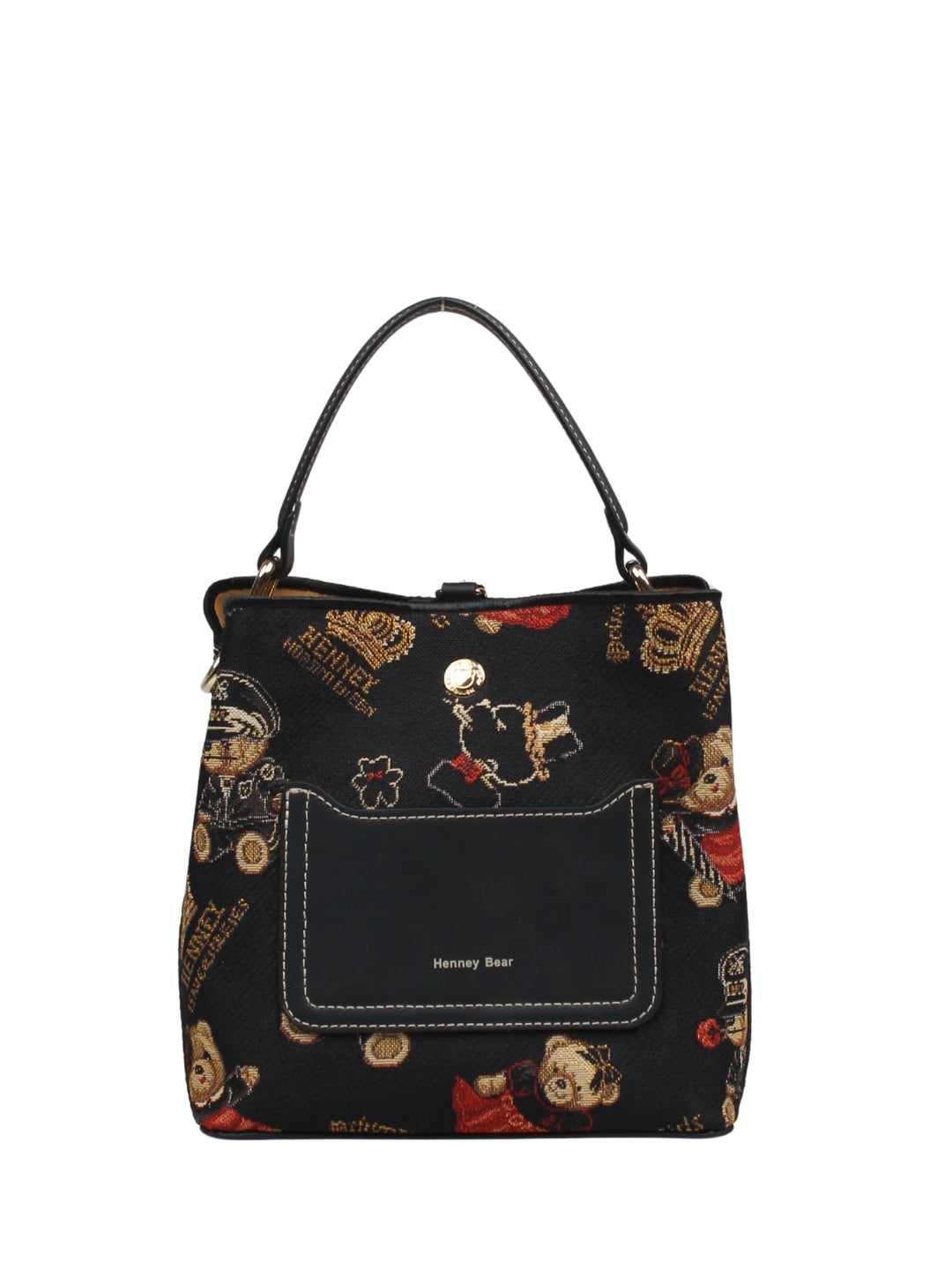 Crown Bear Bucket Bag