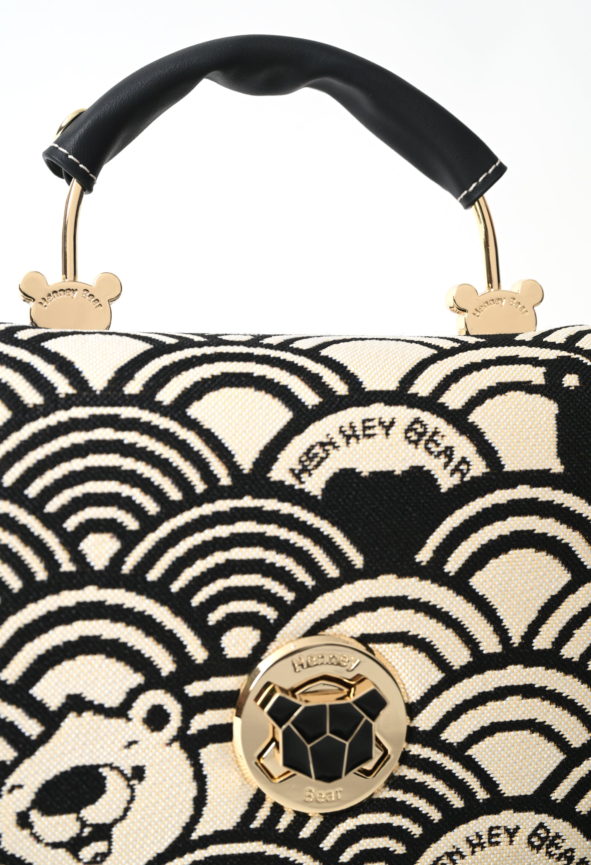Black White Wave Sling Bag