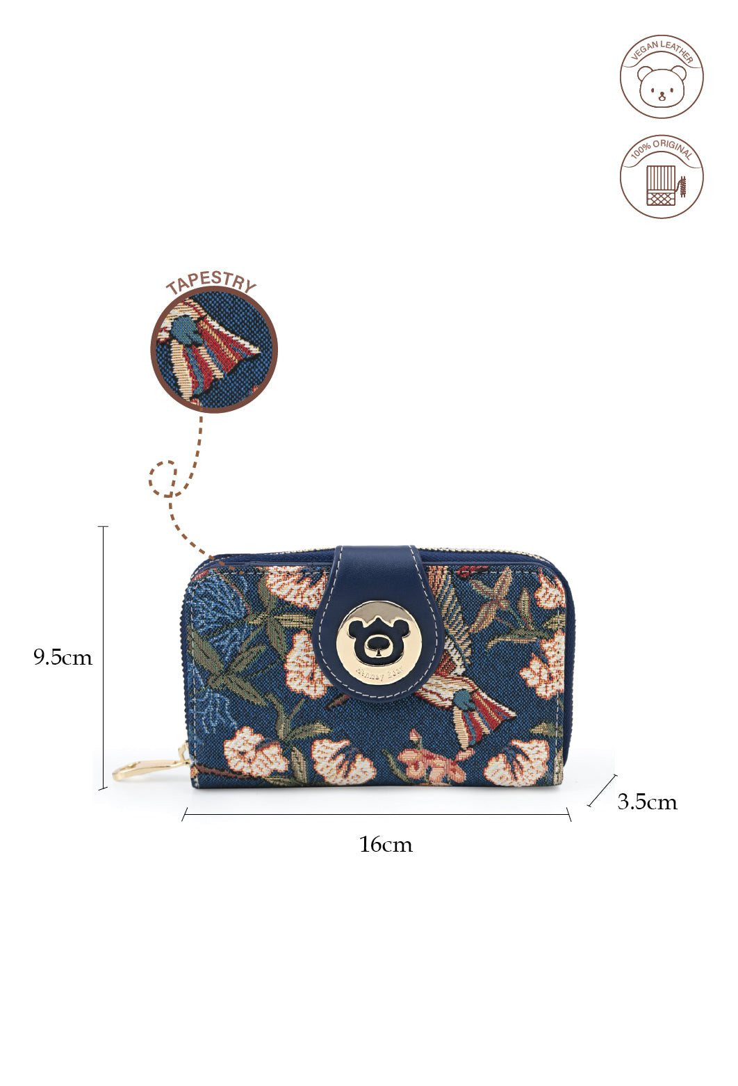 Blue Hummingbird Purse