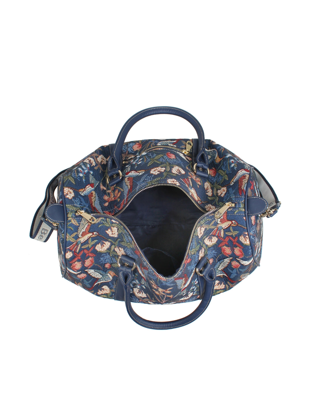 Blue Hummingbird Weekender with Shoulder Strap