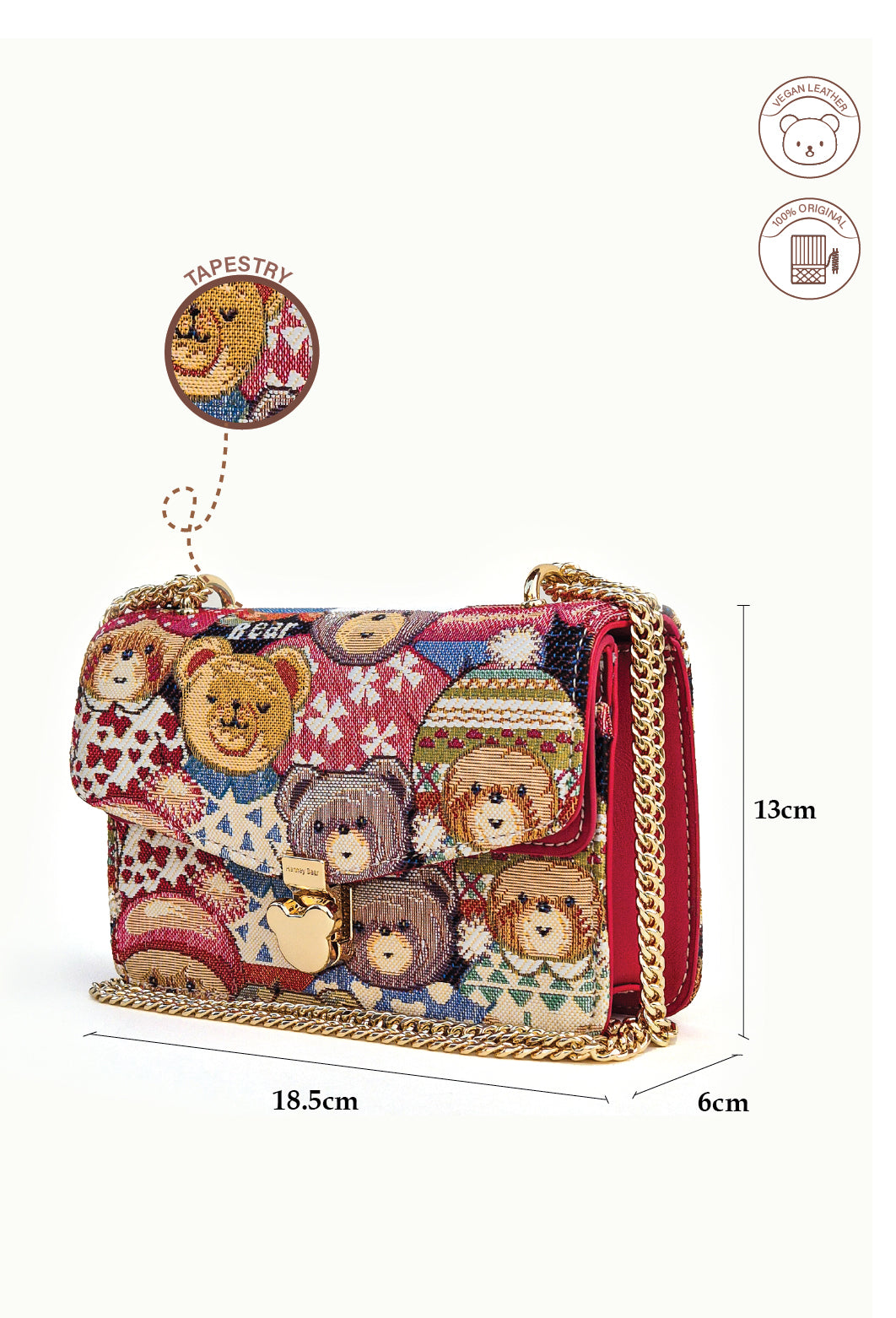 Cute Bear Sling Bag