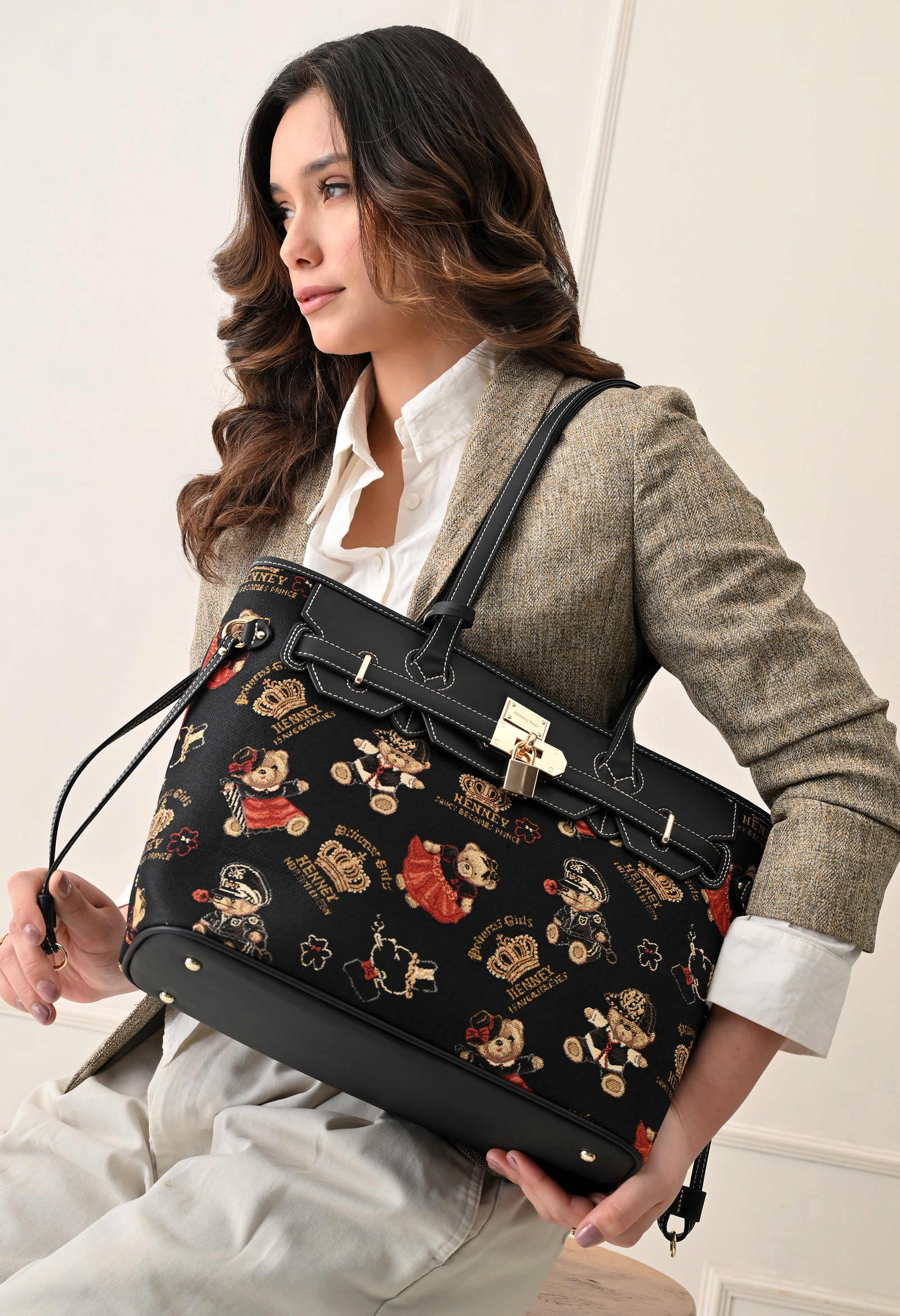 Crown Bear Tote Bag
