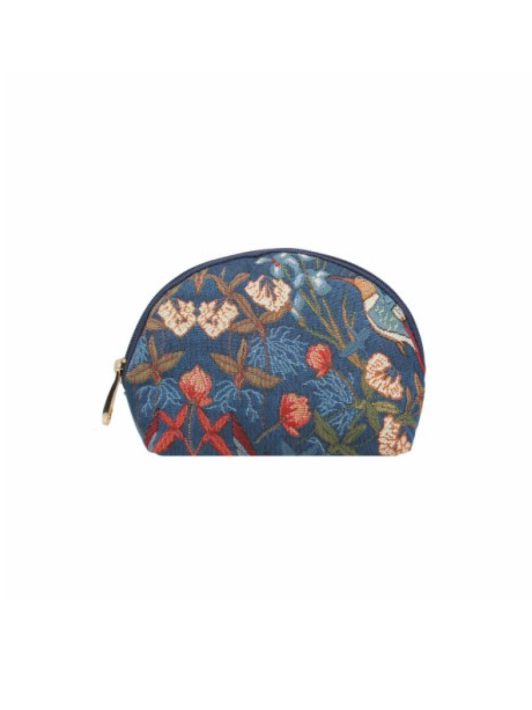 Blue Hummingbird Makeup Pouch