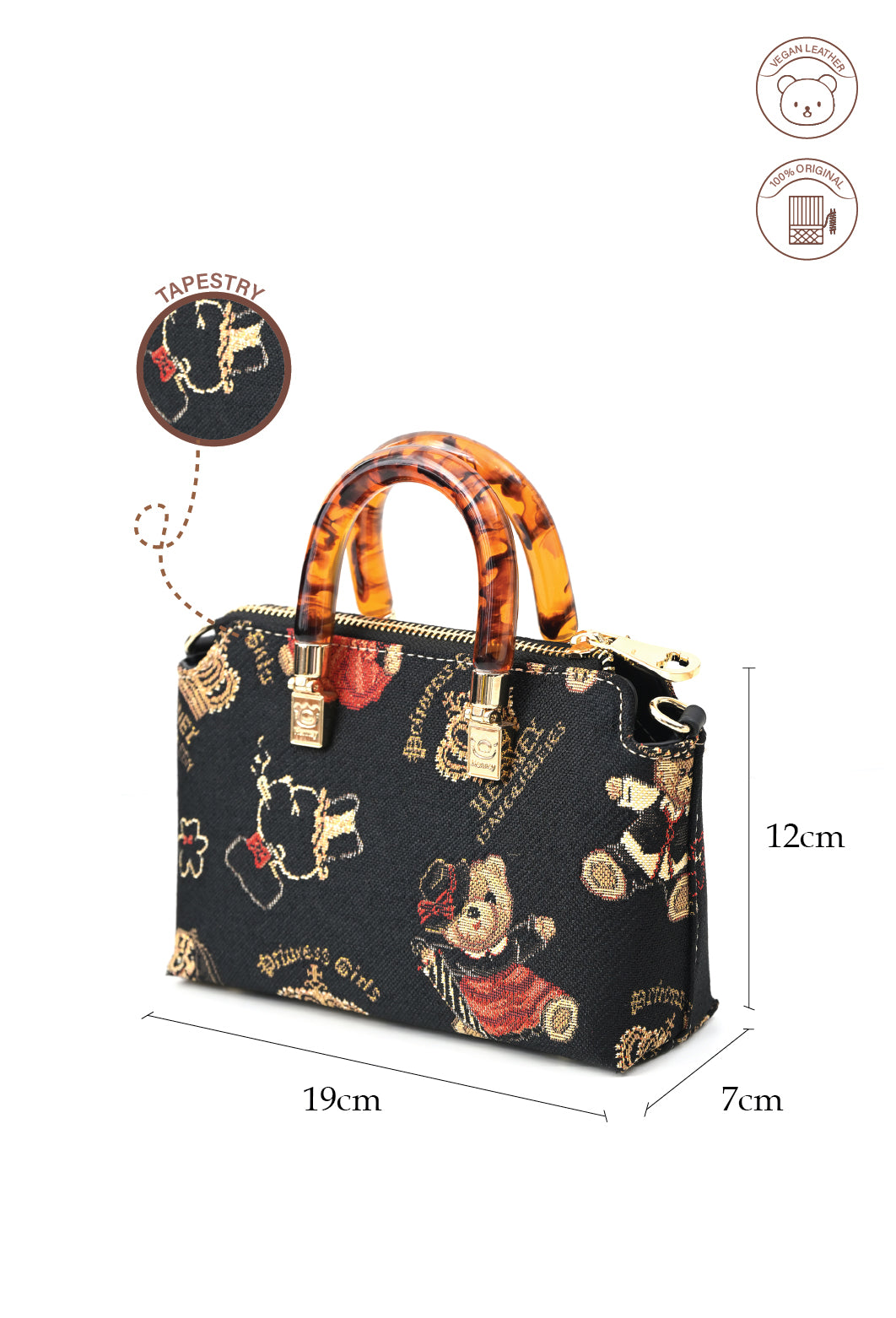 Crown Bear Sling Bag