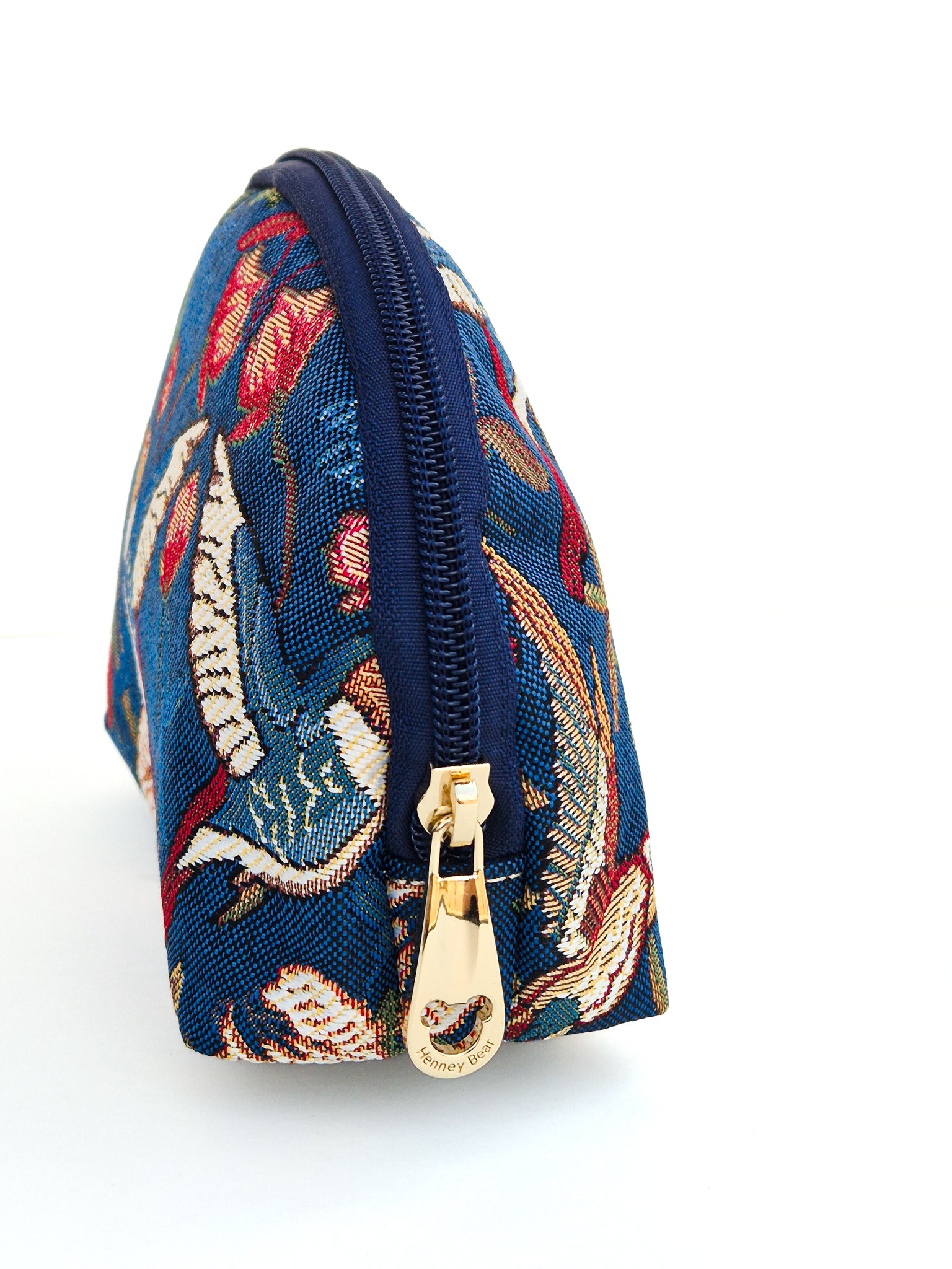 Blue Hummingbird Makeup Pouch