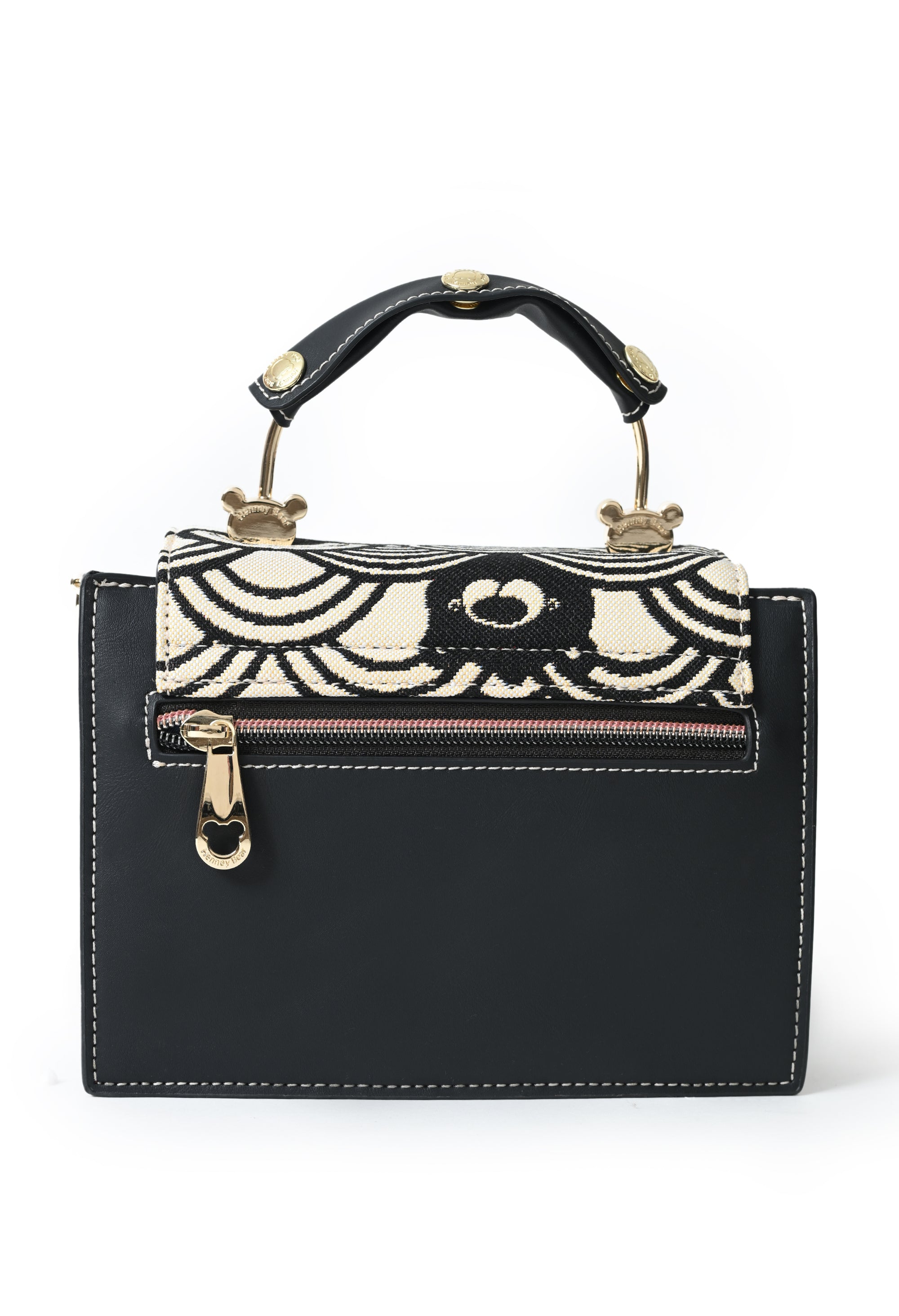 Black White Wave Sling Bag