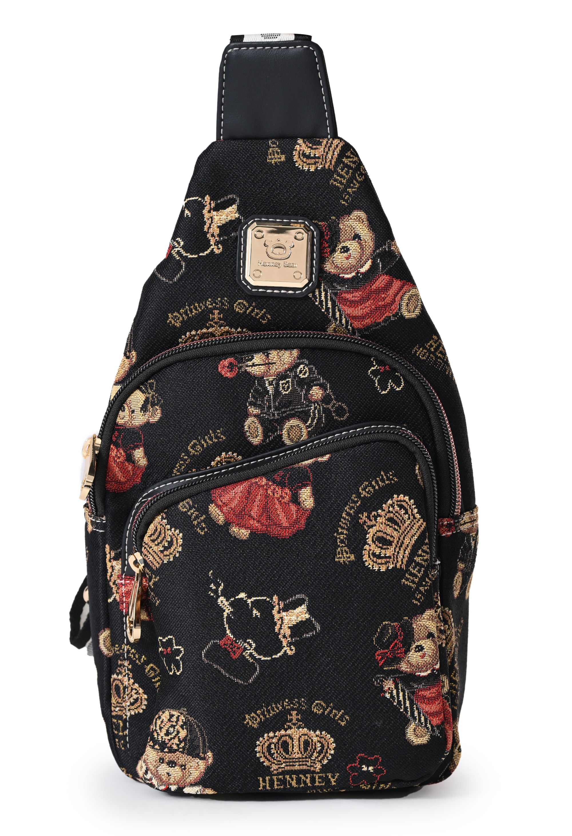 Crown Bear Crossbody Bag