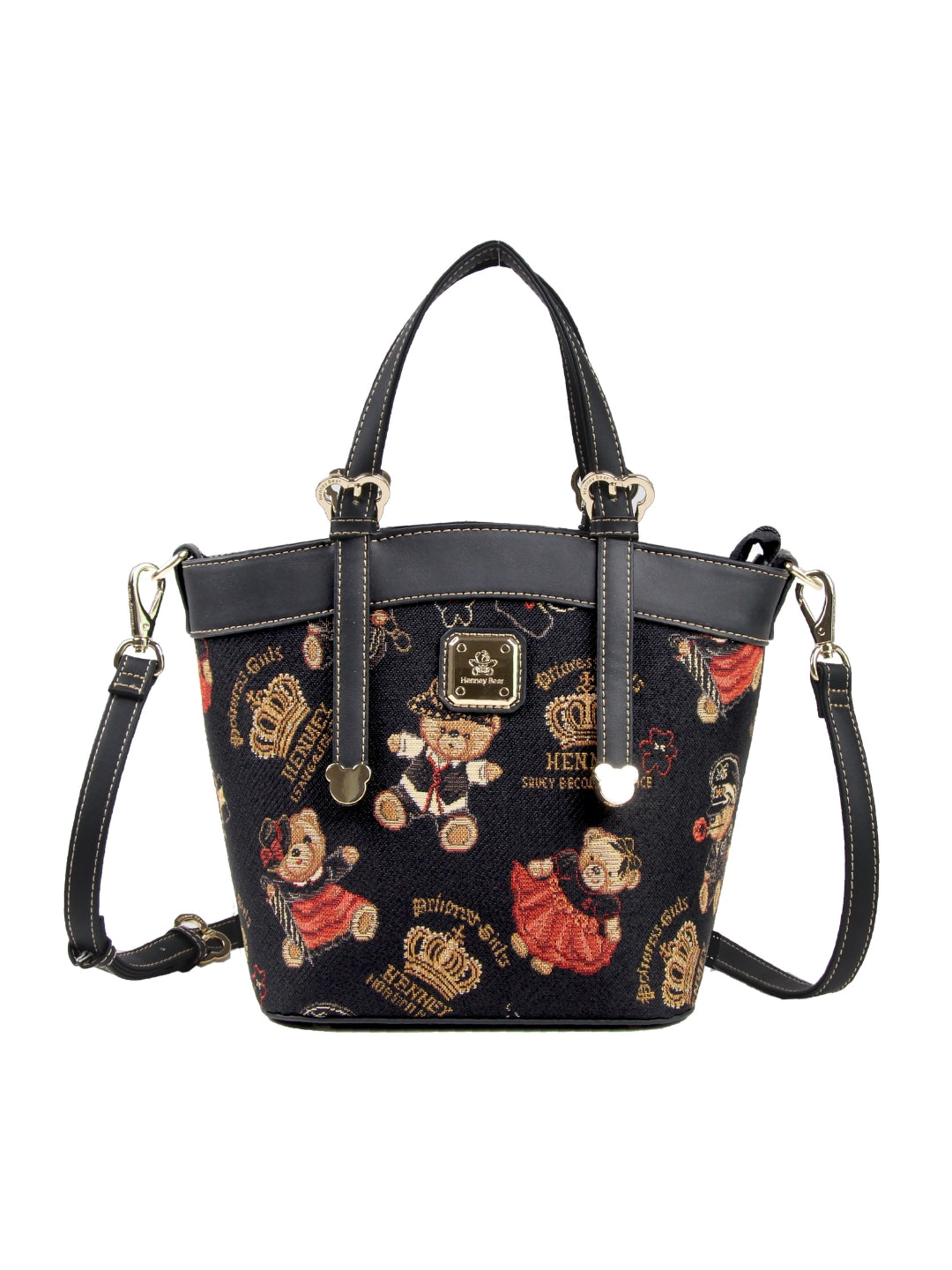 Crown Bear Bucket Bag-Medium Size
