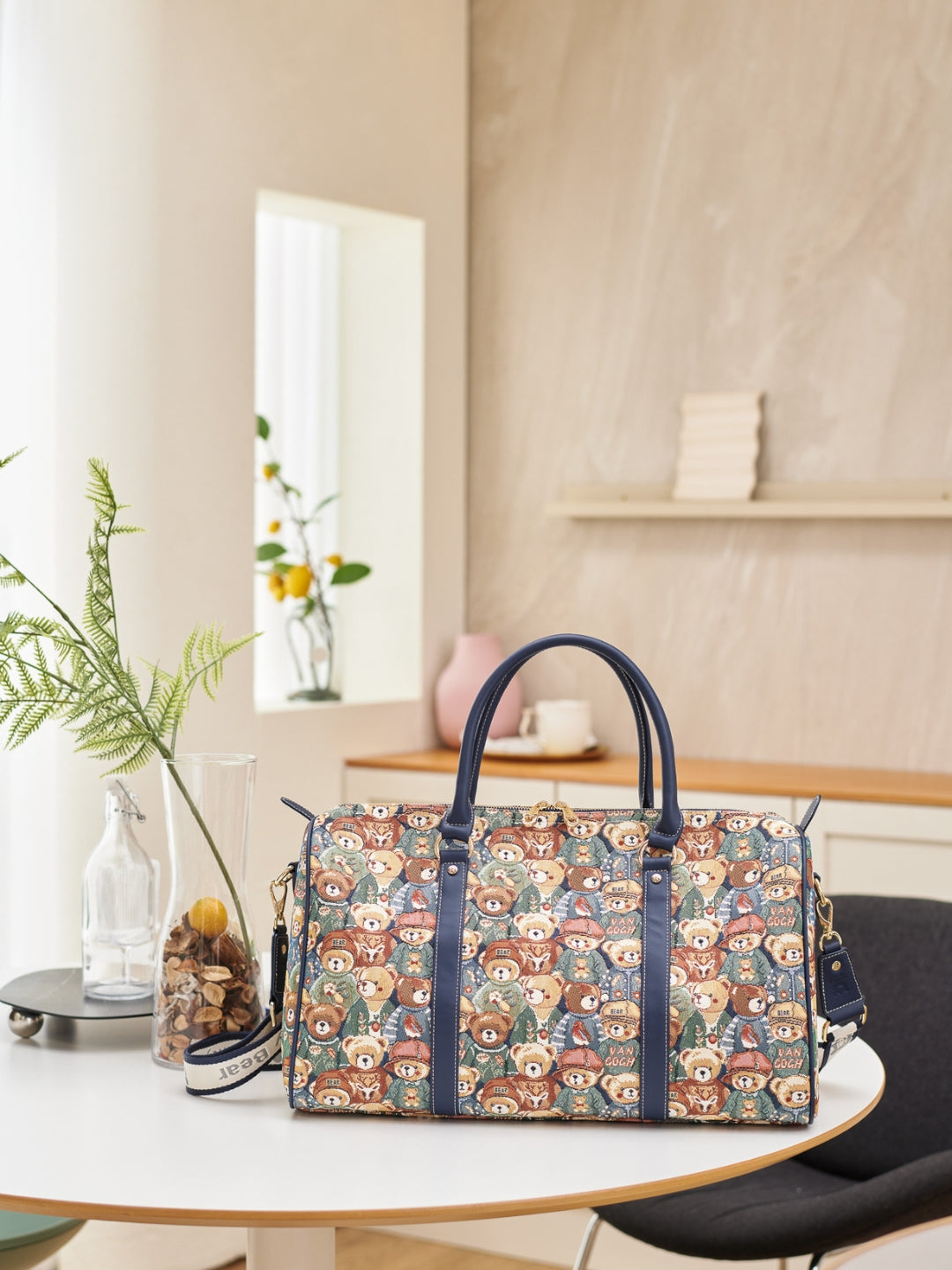 Green Bear Weekender with Shoulder Strap