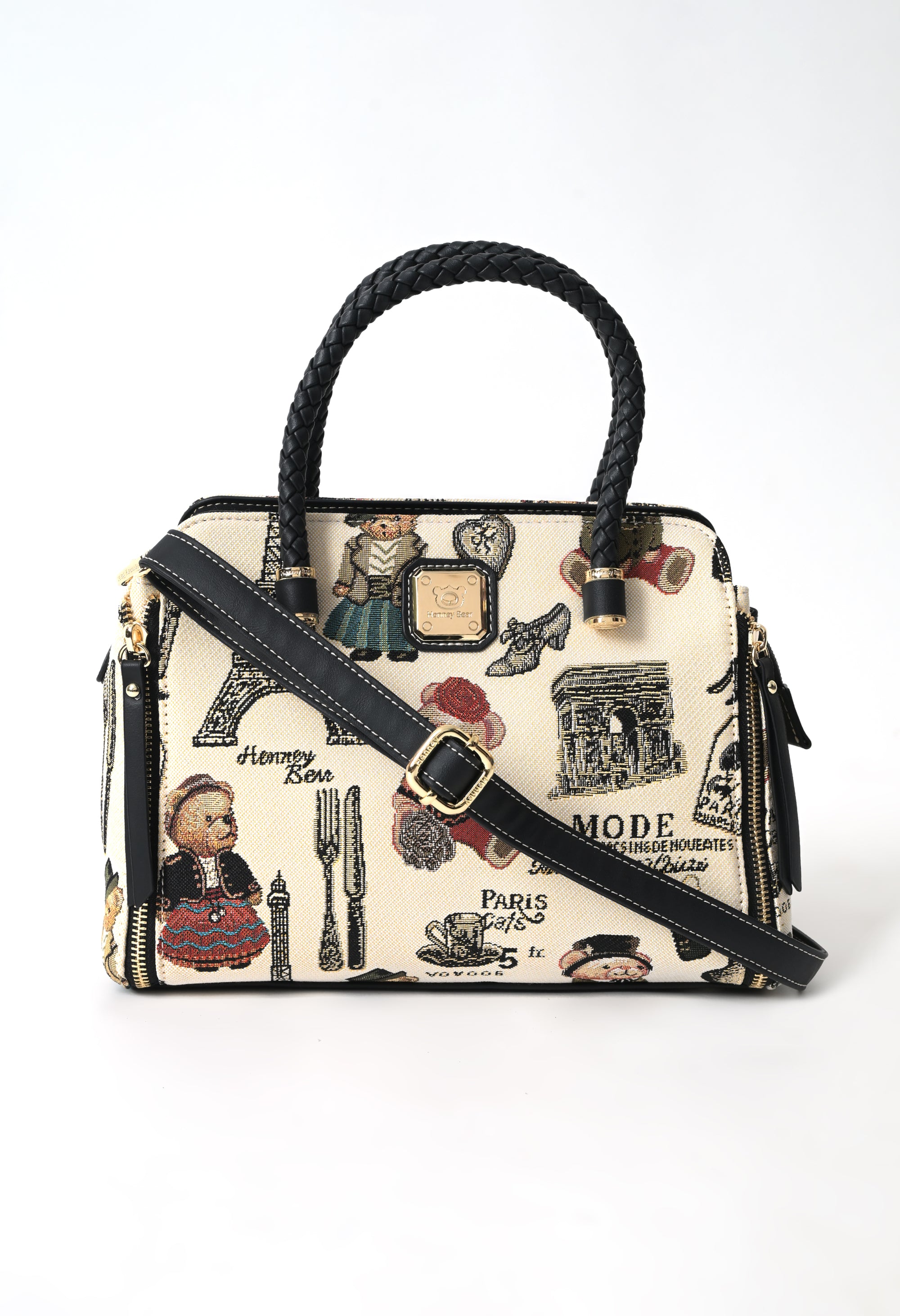 Paris Bear Top Handle