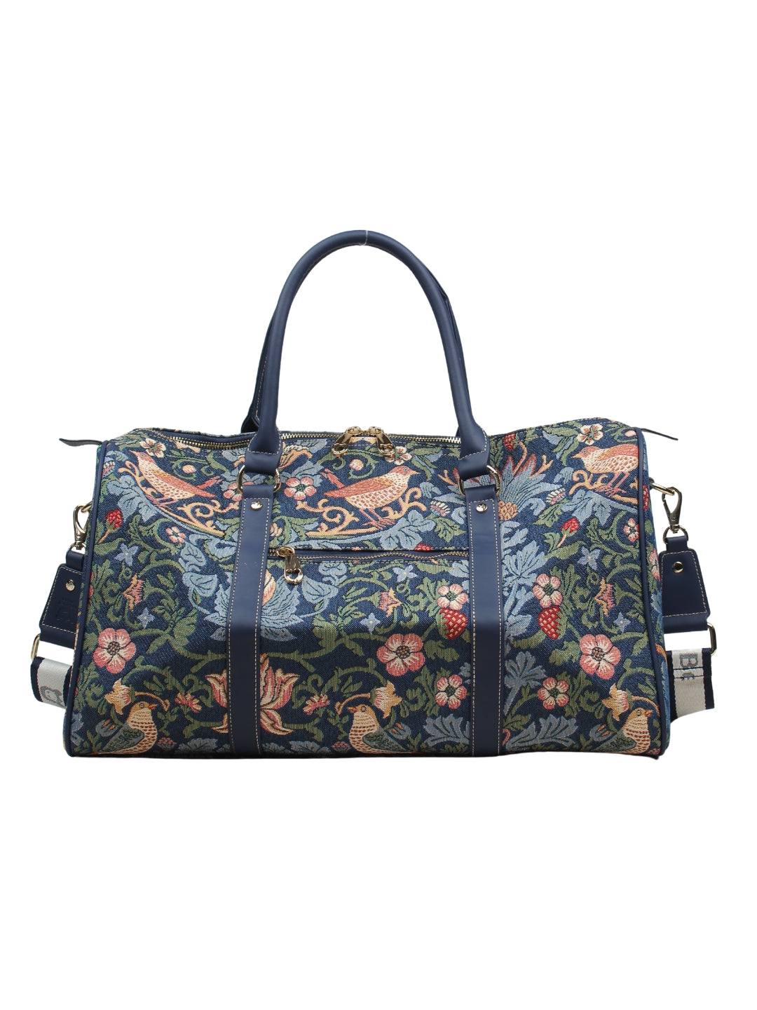 Strawberry & Bird Weekender with Shoulder Strap