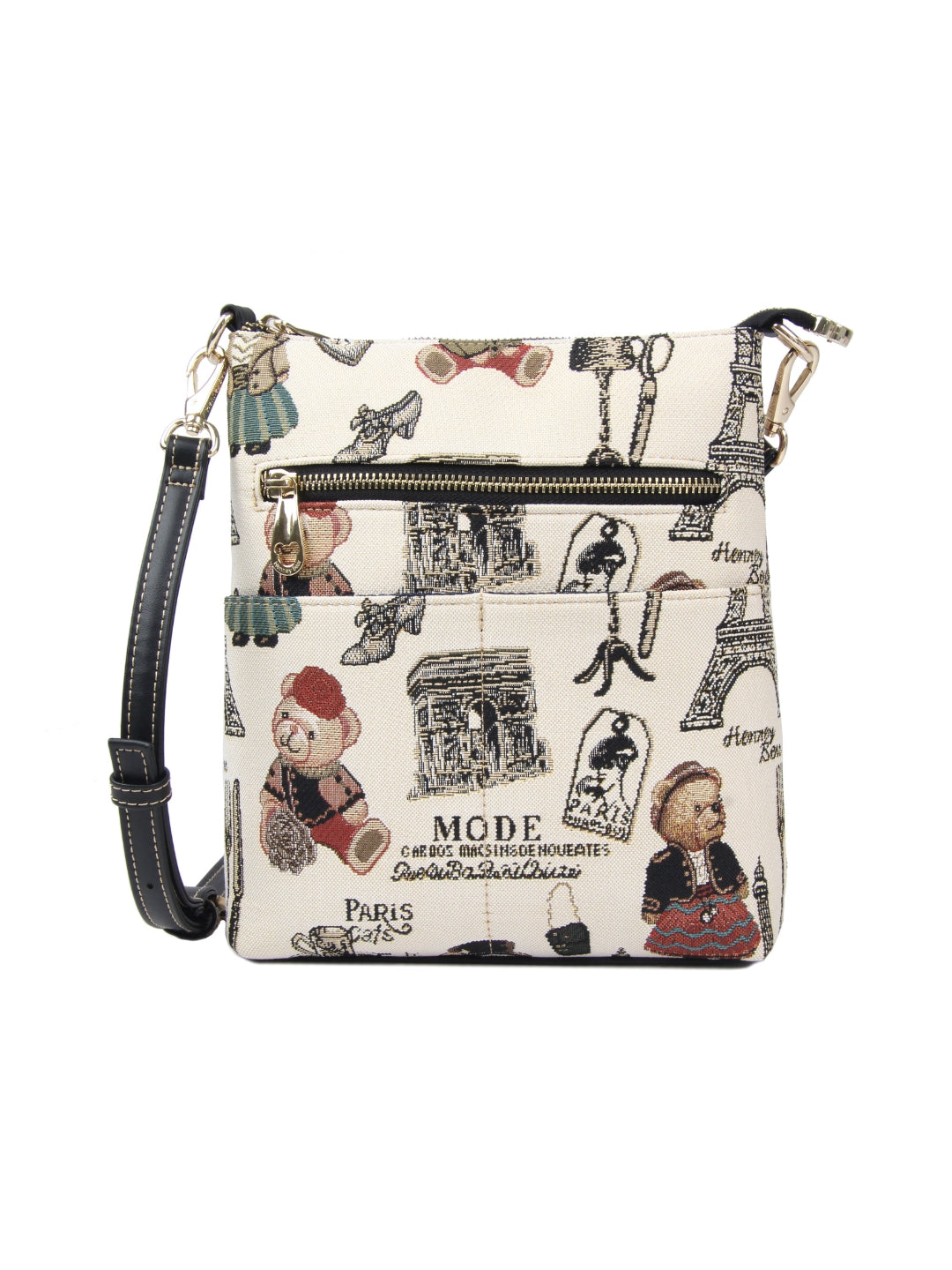Paris Bear Crossbody Bag