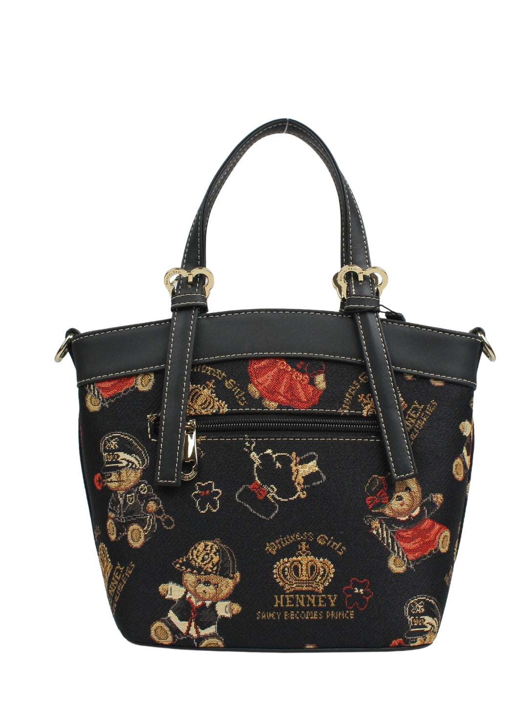 Crown Bear Bucket Bag-Medium Size