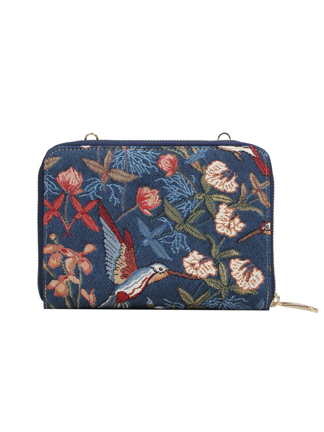 Blue Hummingbird Crossbody Bag
