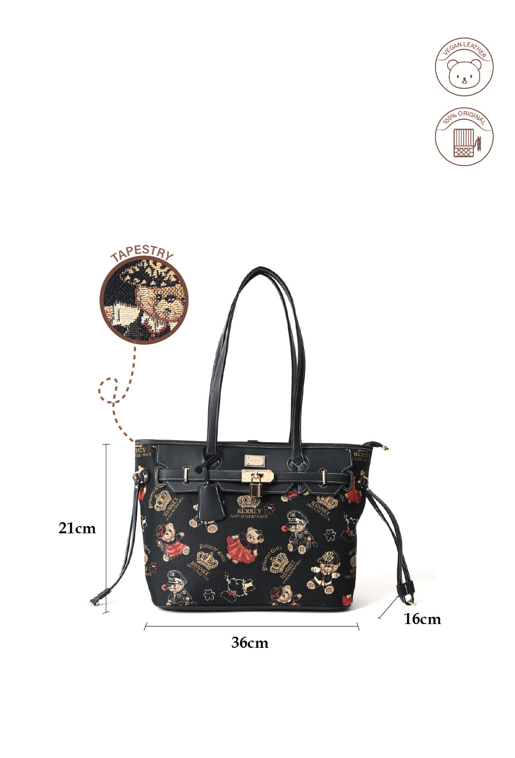 Crown Bear Tote Bag