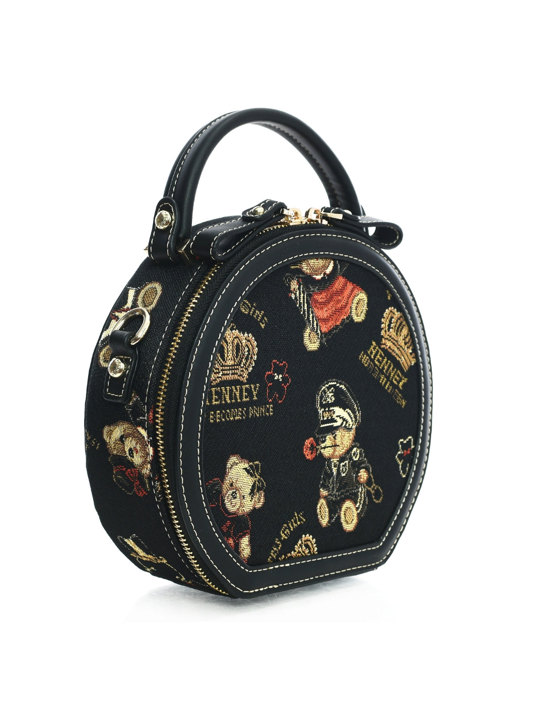 Crown Bear Round Bag
