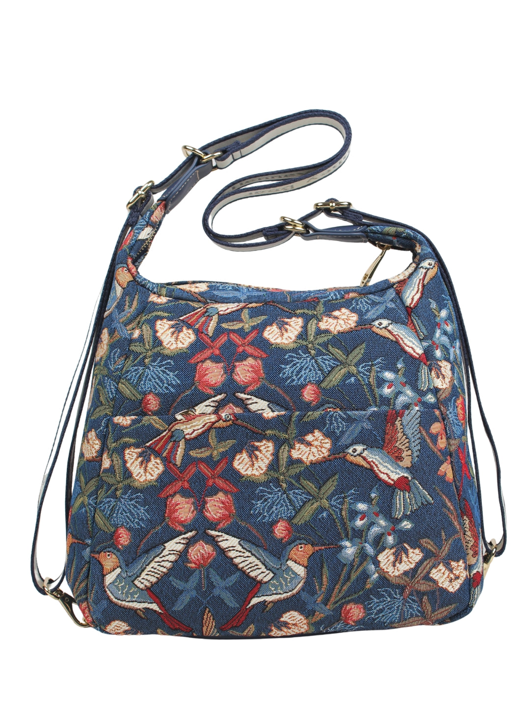 Blue Hummingbird Shoulder Bag/Hobo