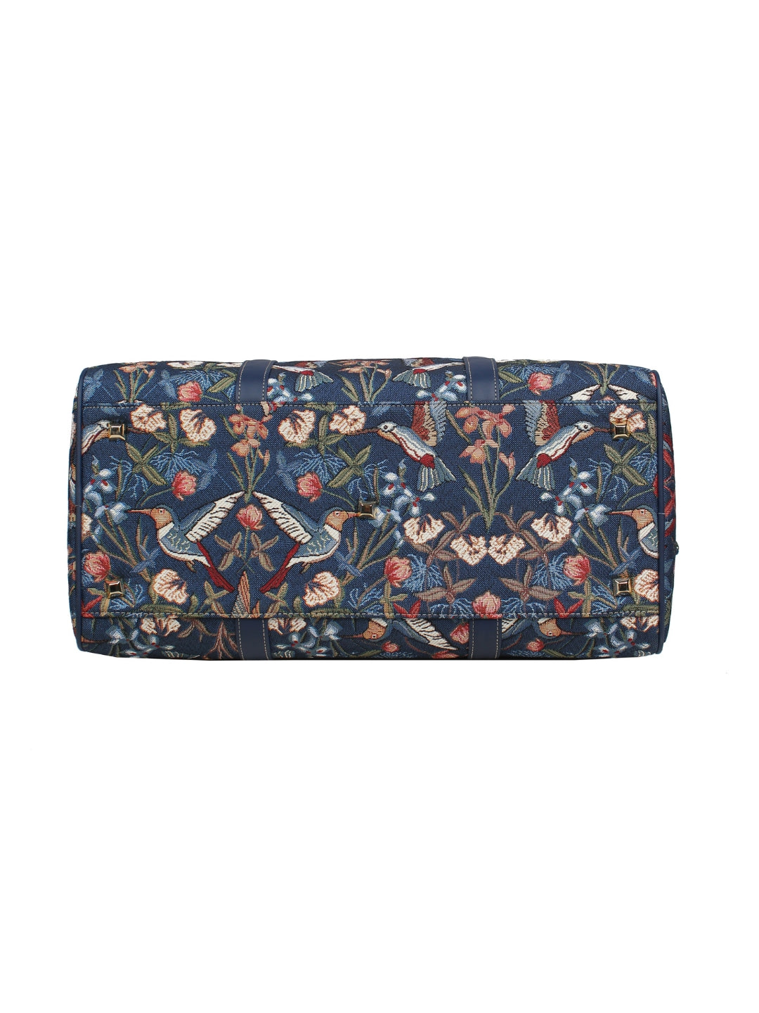 Blue Hummingbird Weekender with Shoulder Strap