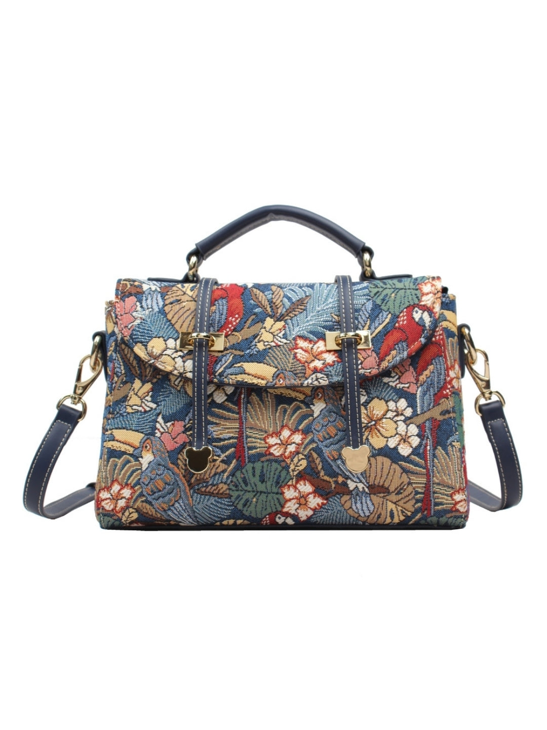 Parrot Song Top Handle Bag