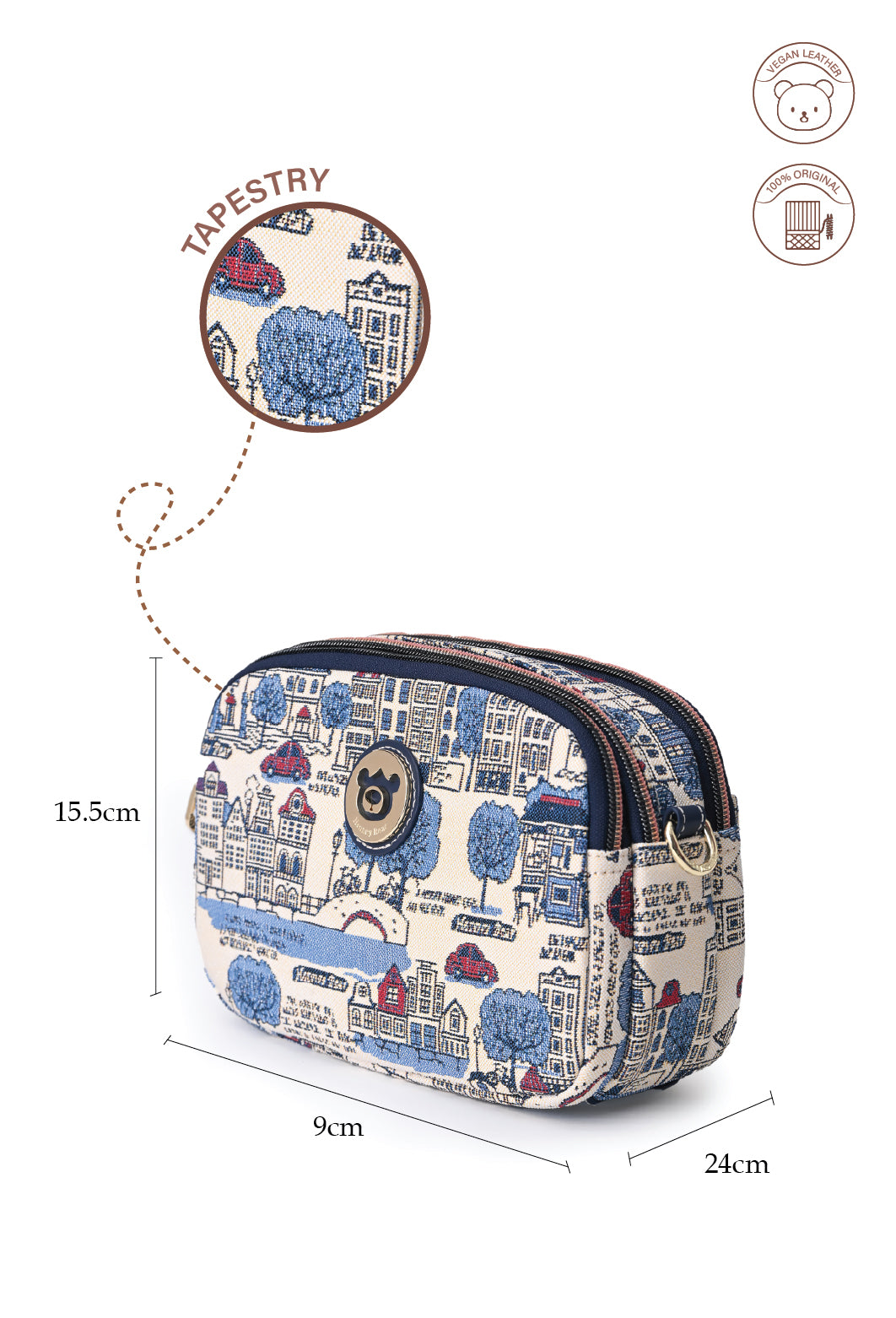 Euro City Crossbody Bag