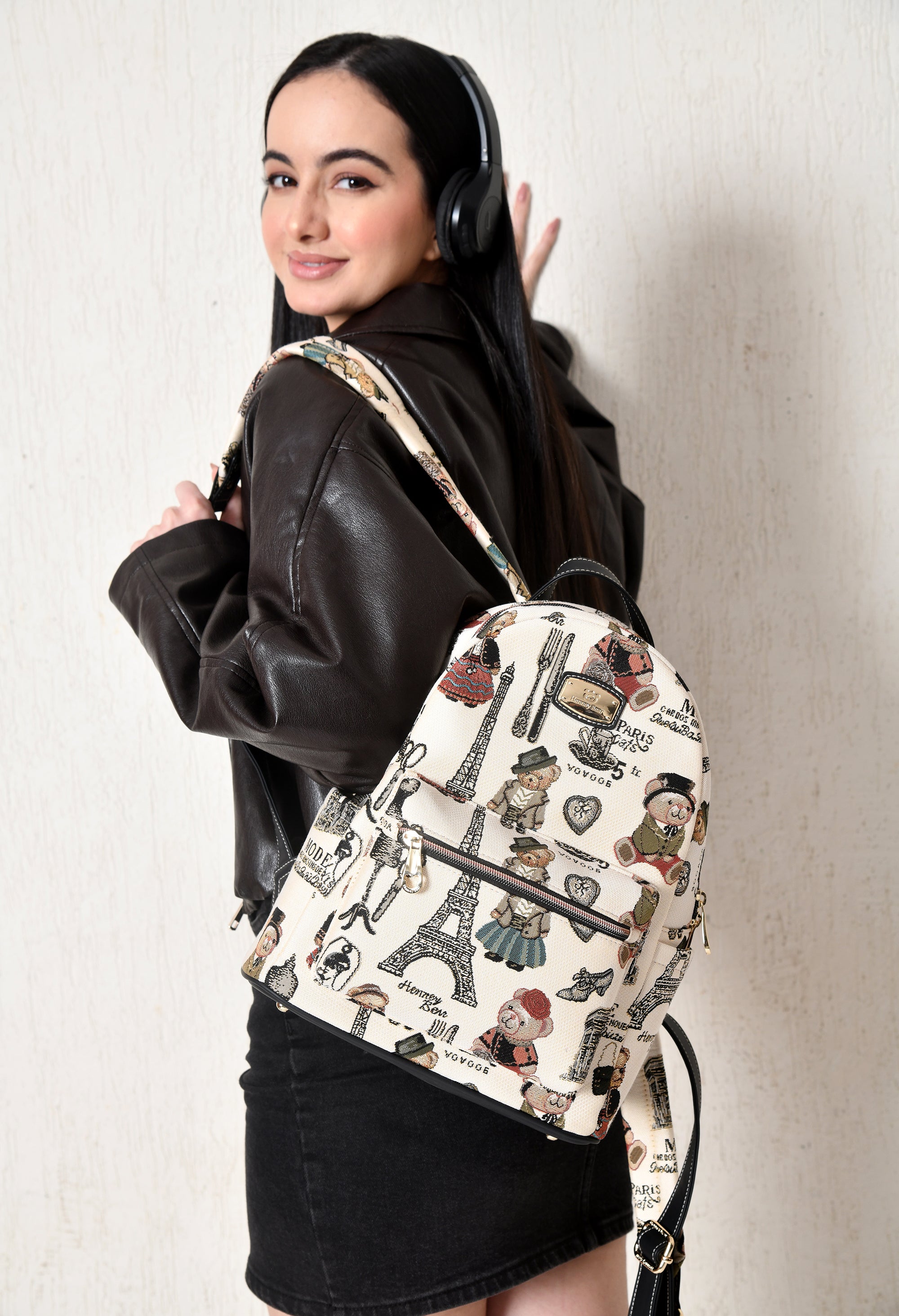 Paris Bear Backpack