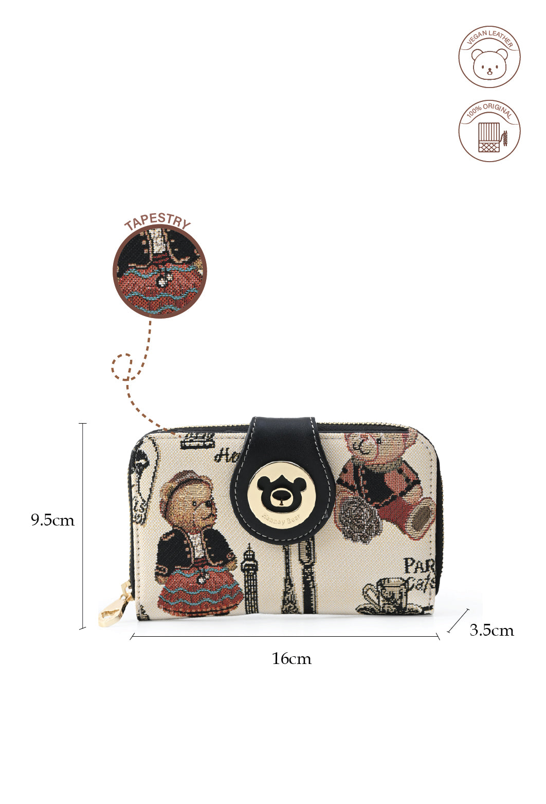 Paris Bear Purse