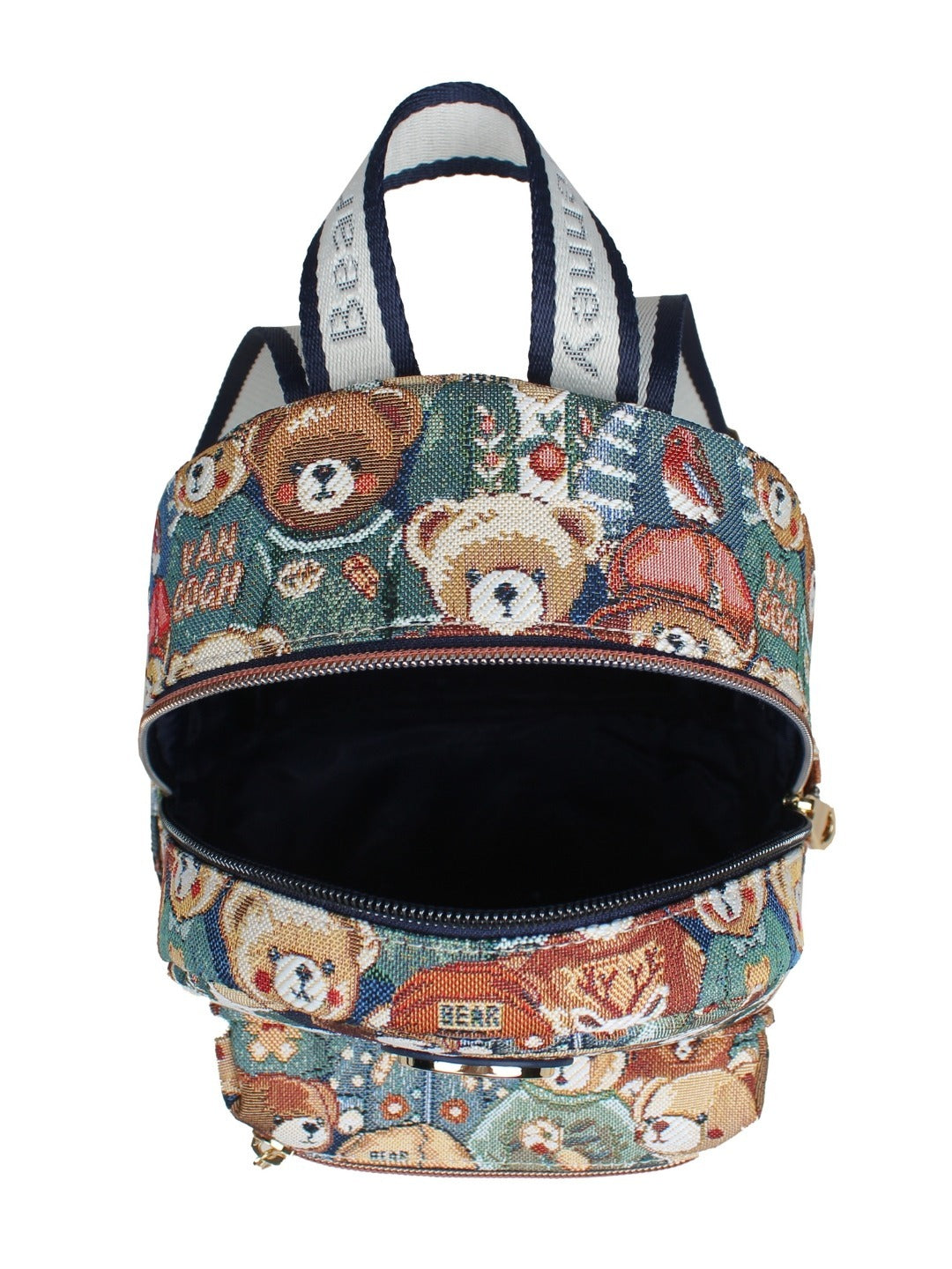 Green Bear Compact / Mini Travel Backpack