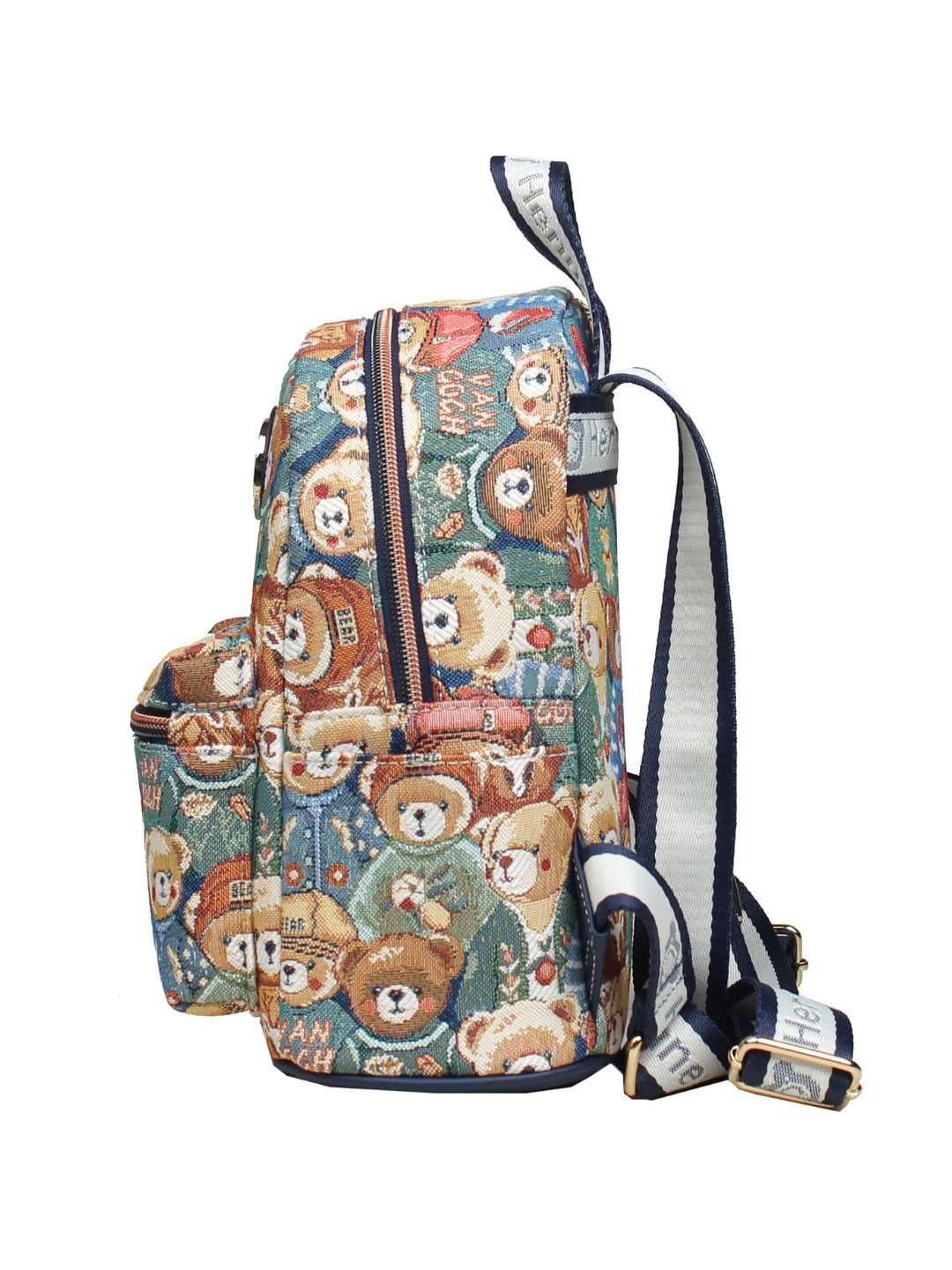 Green Bear Compact / Mini Travel Backpack