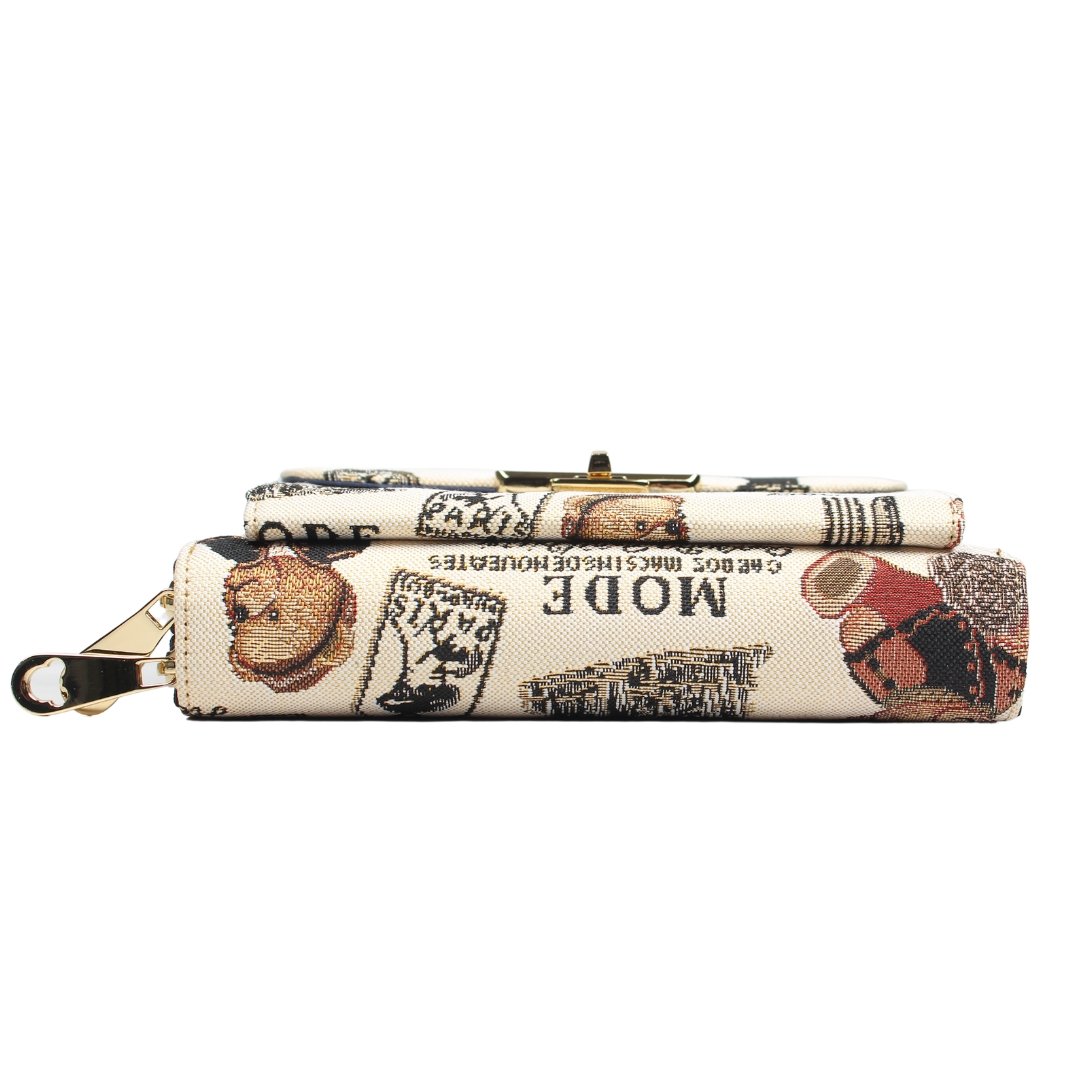 Paris Bear Clutch/Crossbody Purse