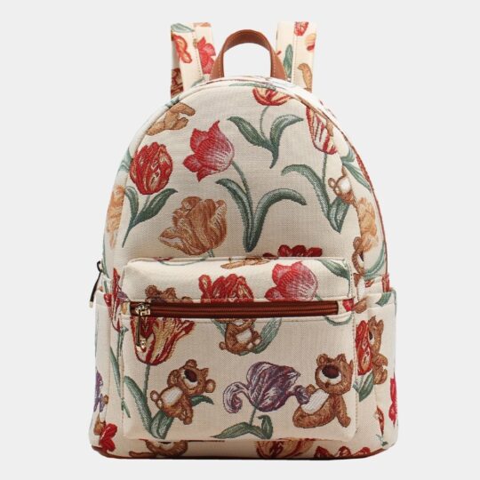 Embark on a journey through nature with our tapestry backpack adorned with a captivating designs.