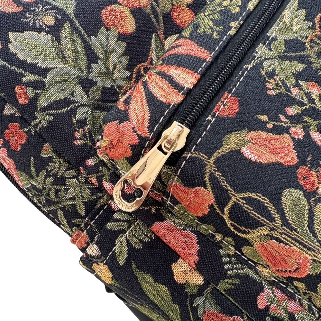 Floral Summer Black Backpack (H-188a-Bpk-Fsb)