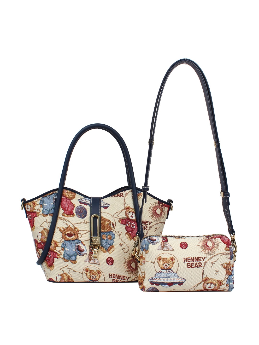 Henney Bear Tapestry Handbags India