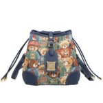 henney bear bucket bag tapestry art shoulder bag