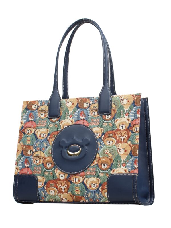 henney bear green bear tapestry bag shoulder bag