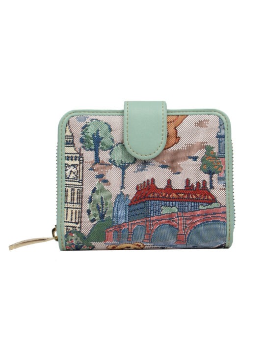 henney bear purse tapestry design