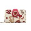 henney bear tapestry design purse for women