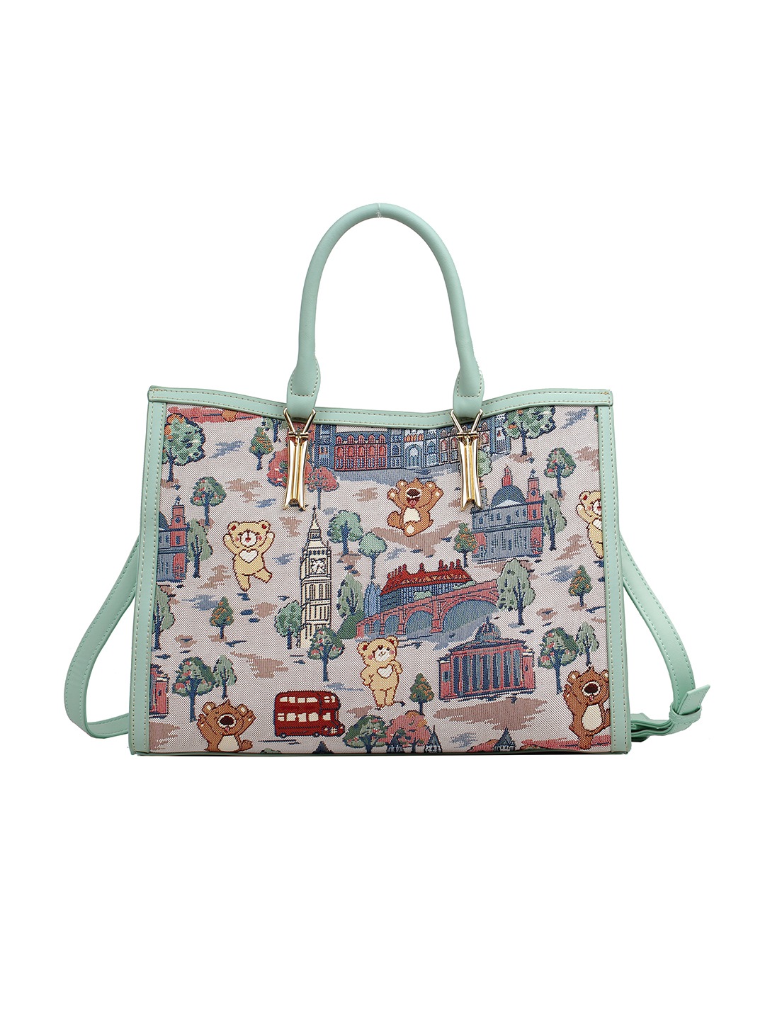 Henney Bear Tapestry Handbags India