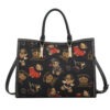 henney bear handbag tapestry art shoulder bag