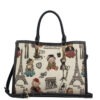 tapestry art handbags henney bear shoulder bag