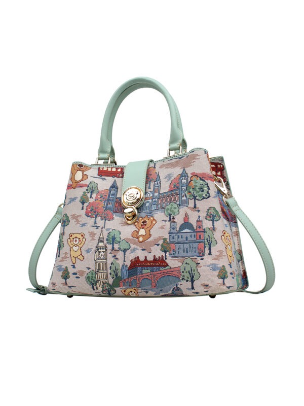 henney bear tapestry london bridge handbags for women