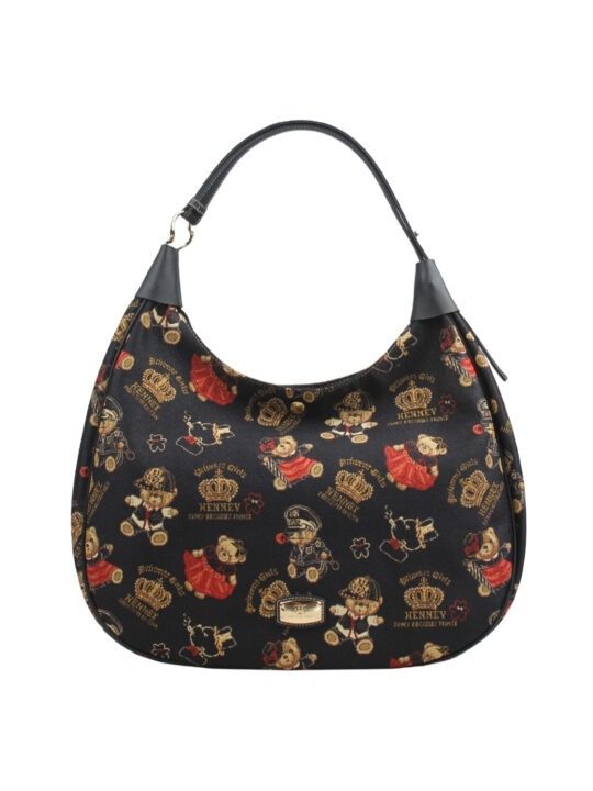 henney bear hobo bag tapestry art shoulder bag