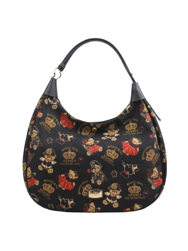 henney bear hobo bag tapestry art shoulder bag