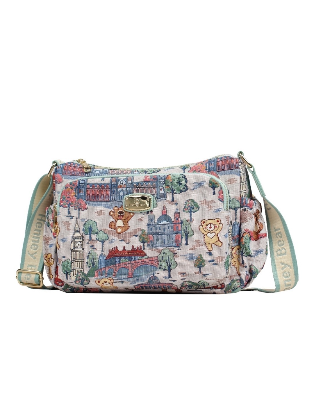 CROSSBODY BAG TAPESTRY HENNEY BEAR