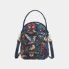 design blue hummingbird tapestry crossbody bags for women