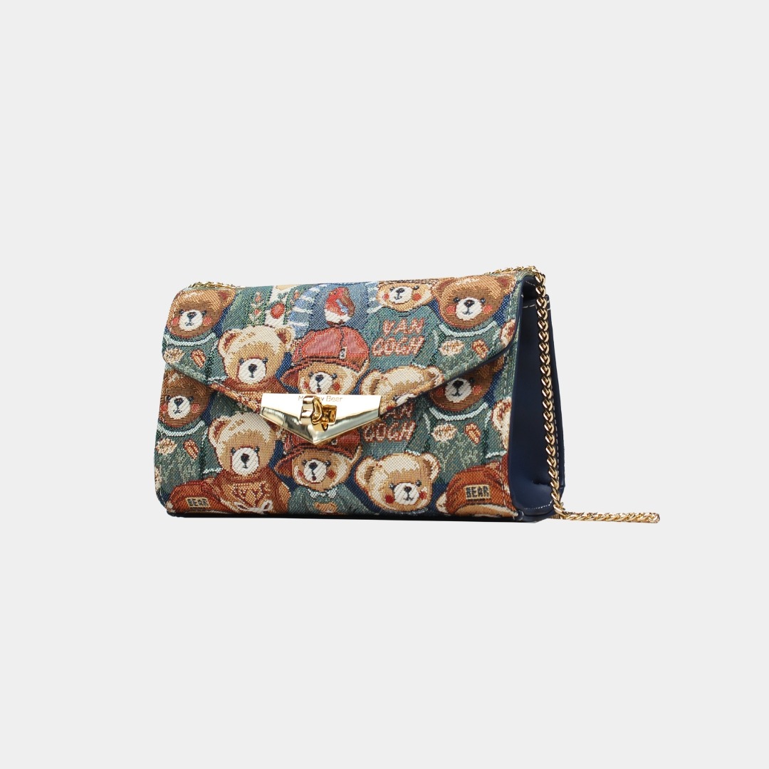 green bear henney bear women crossbody bag