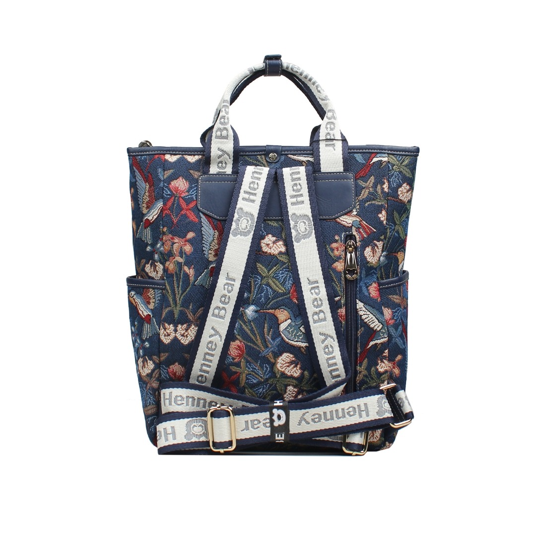 Blue Hummingbird Backpack (H-1141-Bpk-Bhb)