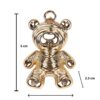 golden colour henney bear handbag charm