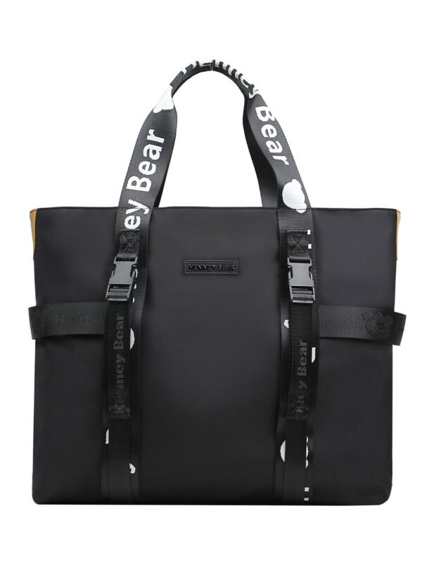 black colour polyester gym bag henney bear