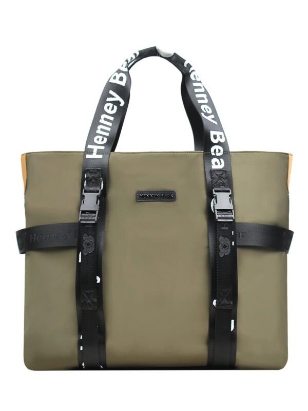 green colour polyester gym bag henney bear