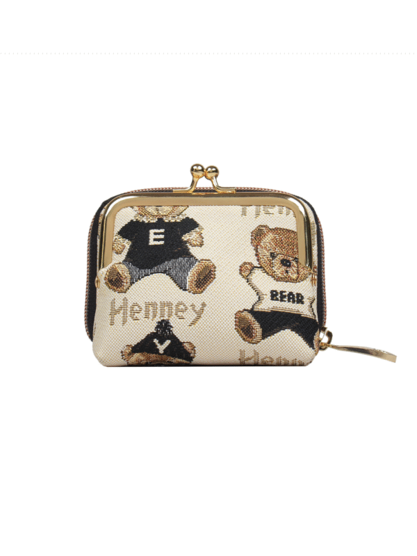 henney bear vinatge kiss lock purse card holder gifs for women gifts for her henney bear